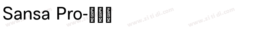 Sansa Pro字体转换 Sansa Pro字体转换